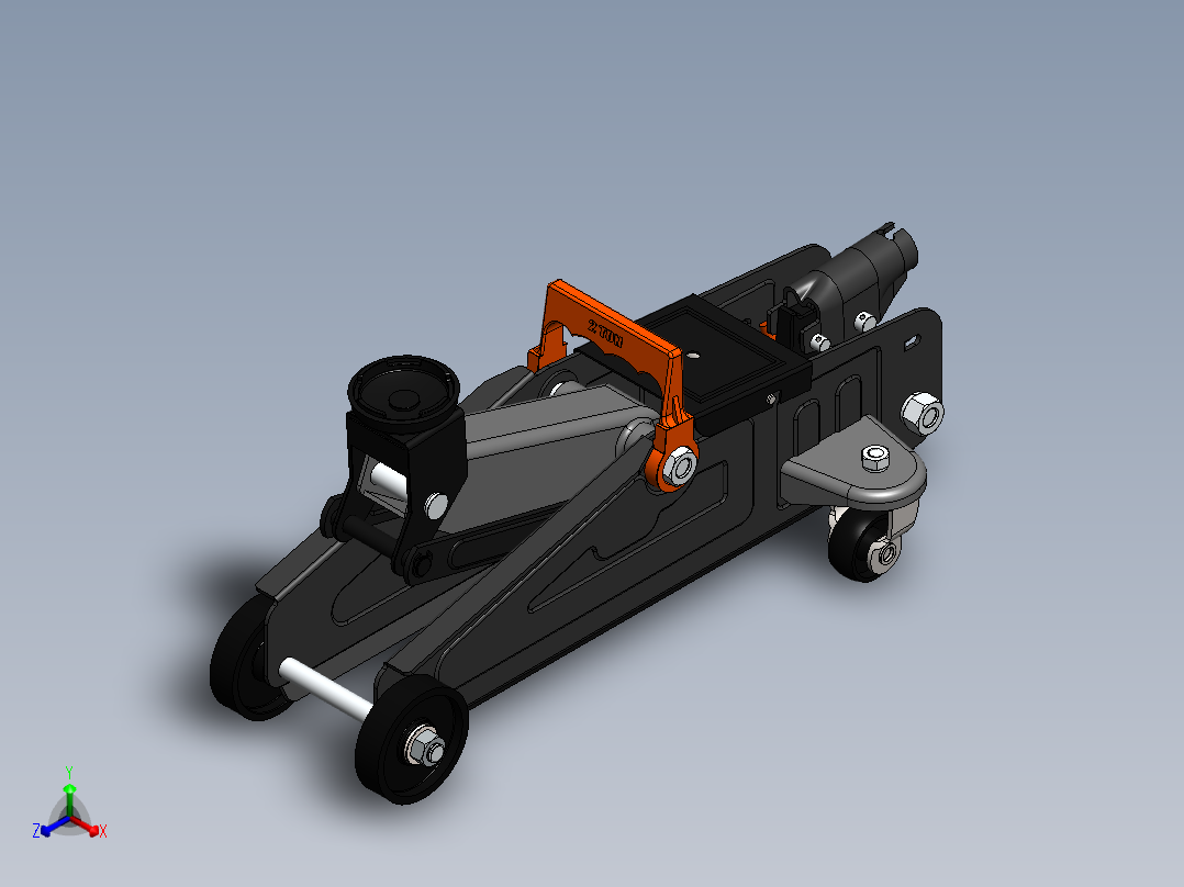千斤顶正等轴测图