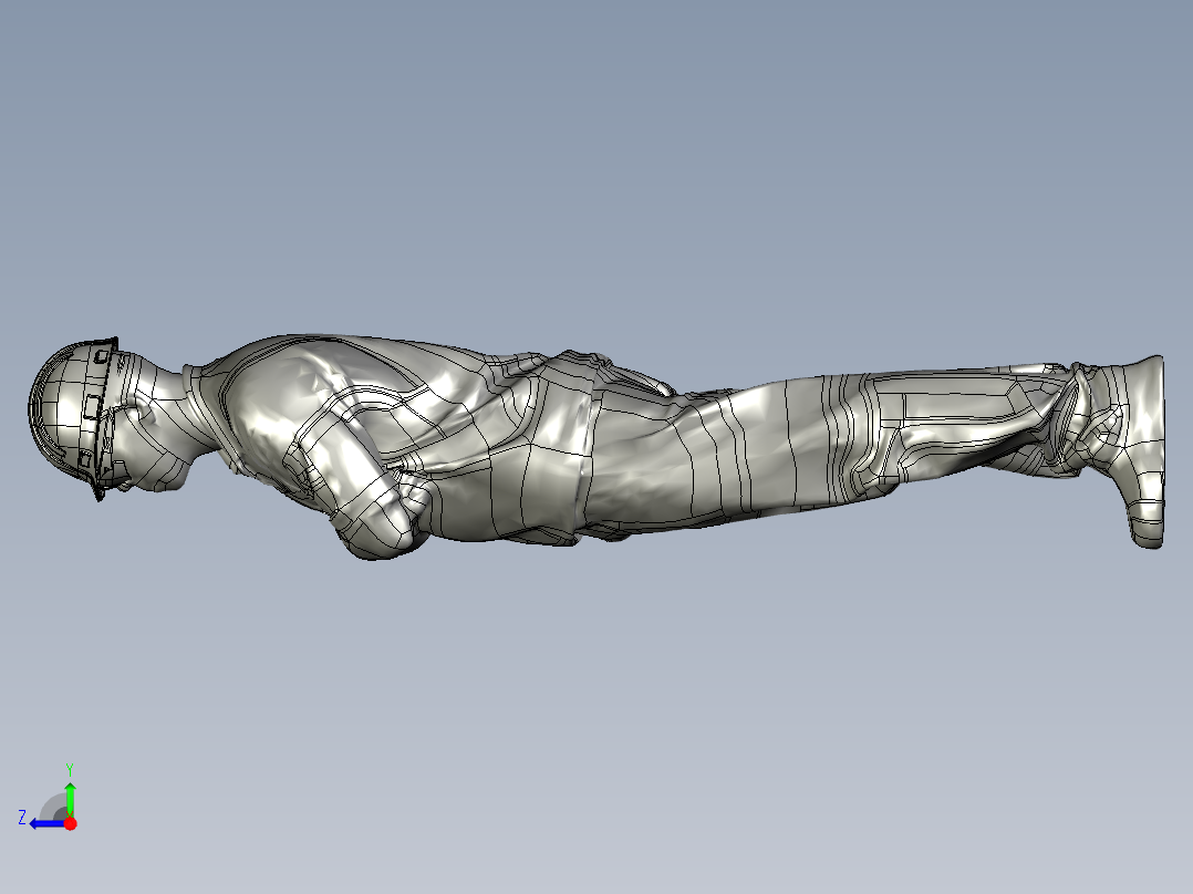 人体模型(97)右视图