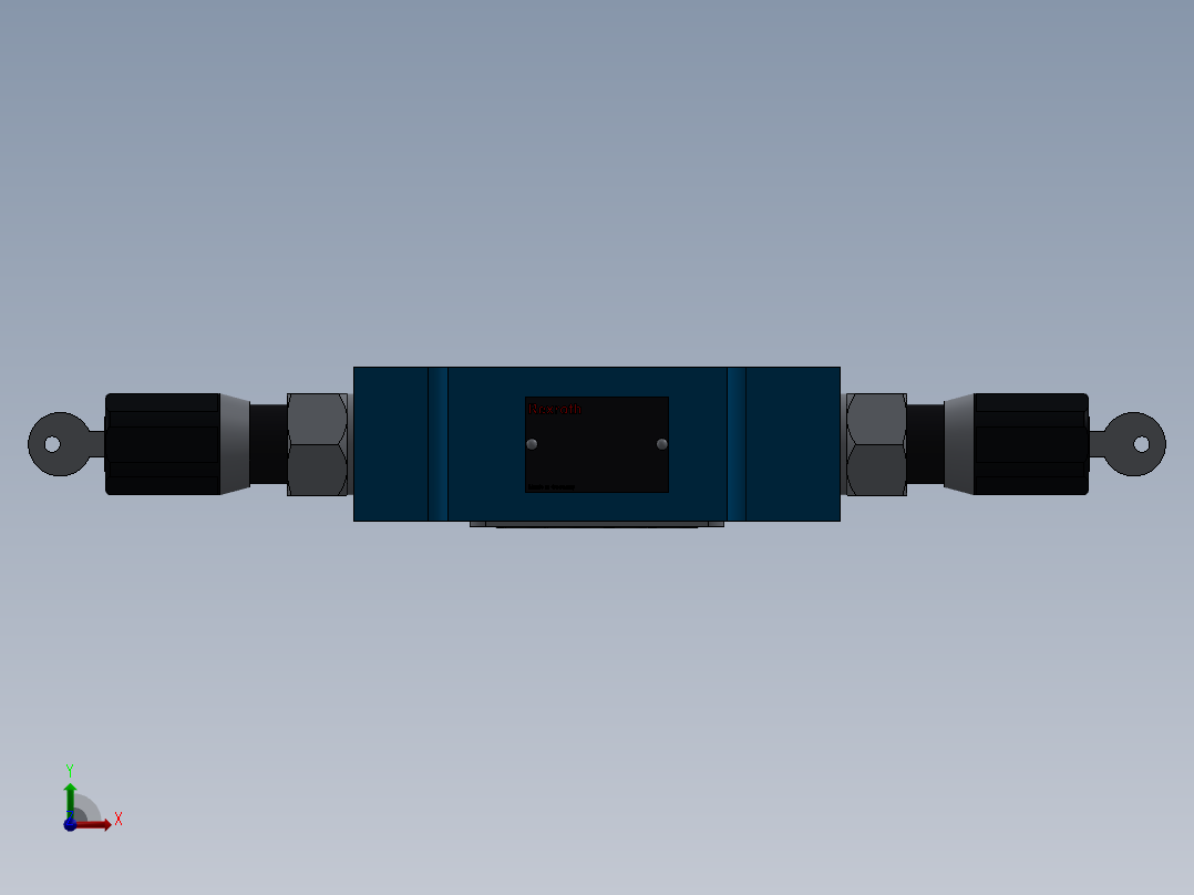 Z2FS10 叠加式双向节流阀 J前视图