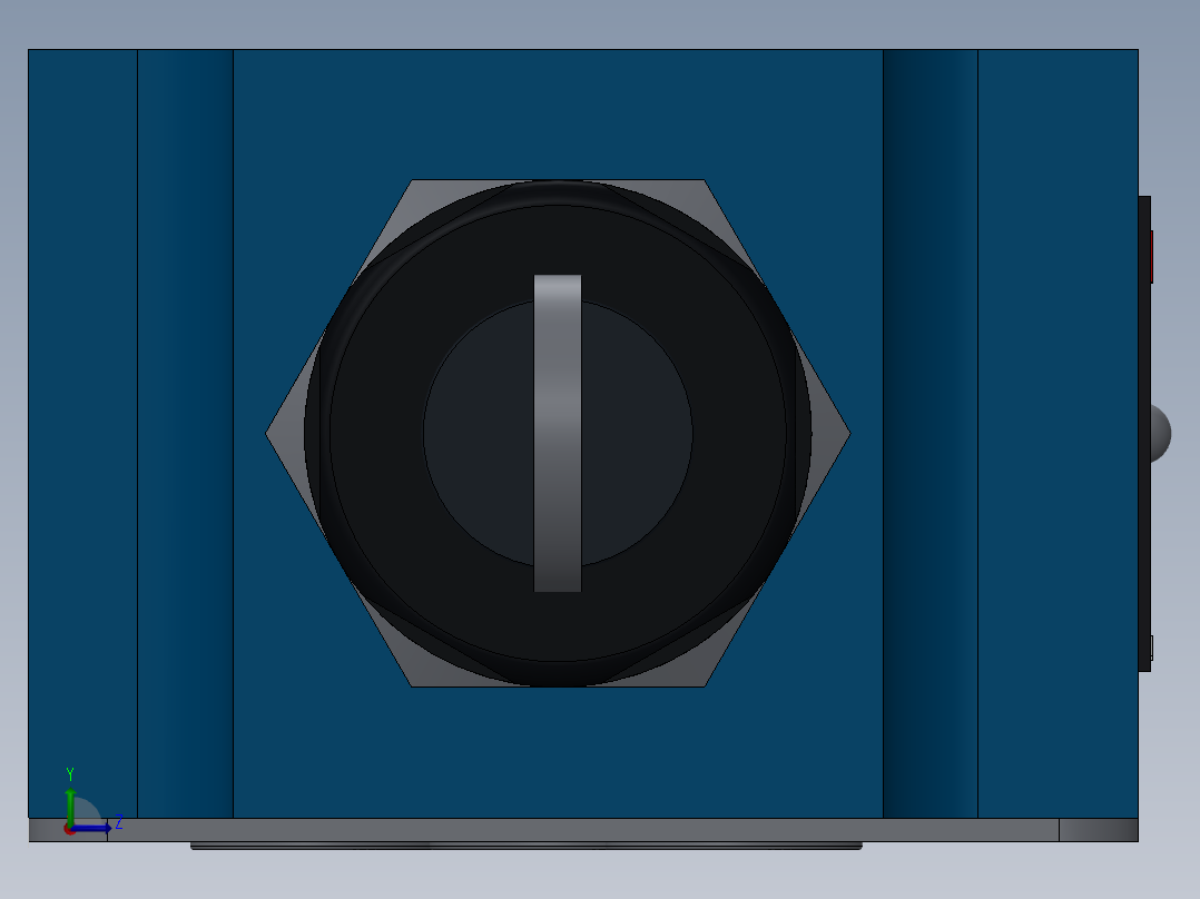 Z2FS10 叠加式双向节流阀 J左视图