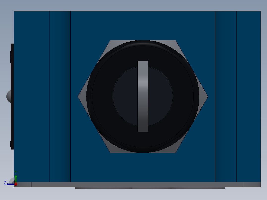 Z2FS10 叠加式双向节流阀 J右视图