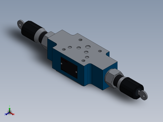 Z2FS10 叠加式双向节流阀 J正等轴测缩略图