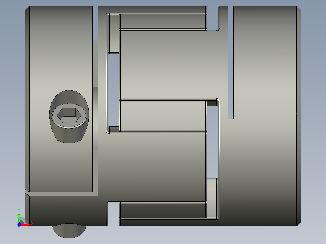 LYCA梅花联轴器LYCA-2025前视图