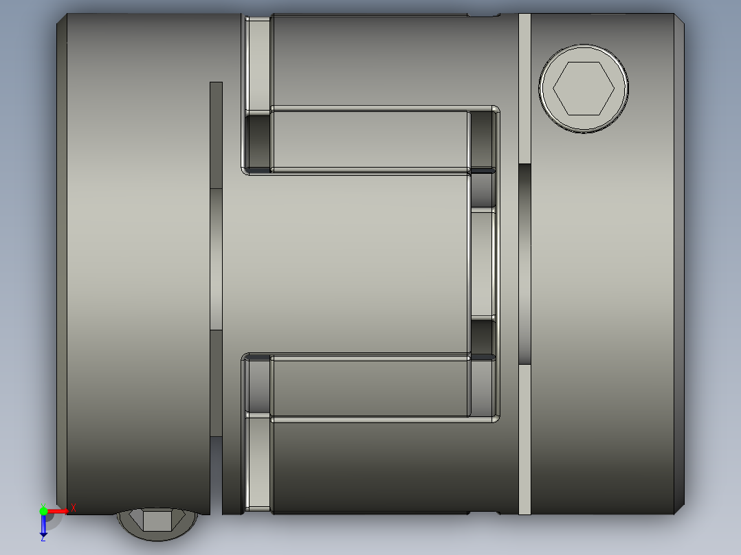 LYCA梅花联轴器LYCA-2025俯视图