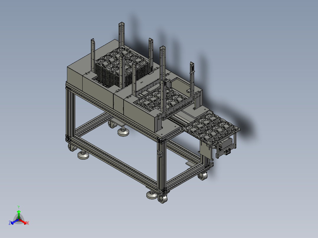 自动上料装配体正等轴测图
