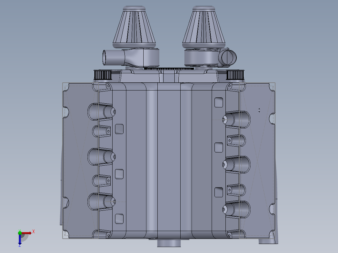 V6发动机俯视图