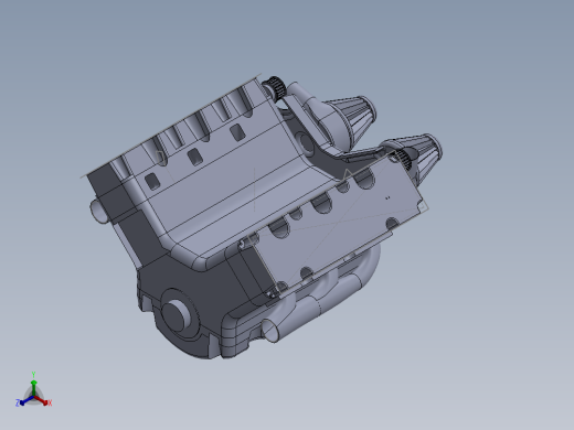 V6发动机正等轴测缩略图
