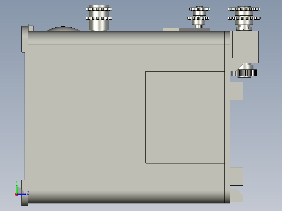 动力头总成性能综合检测台左视图