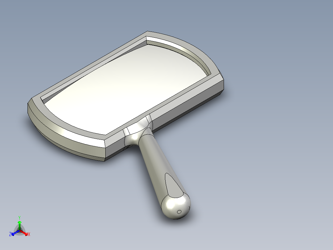 放大镜框架正等轴测图