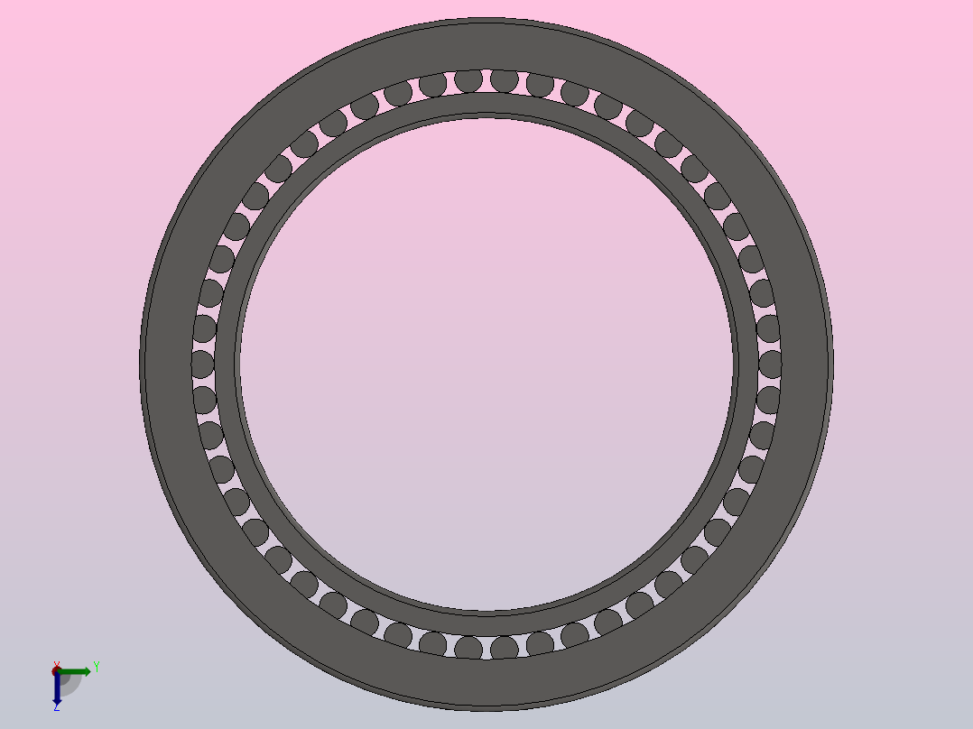 单内圈四列圆柱滚子轴承FC型_FC 5476230左视图