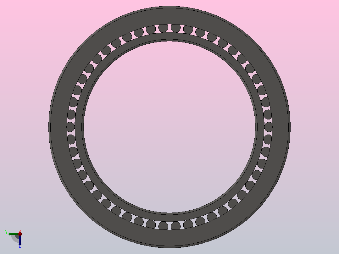 单内圈四列圆柱滚子轴承FC型_FC 5476230右视图