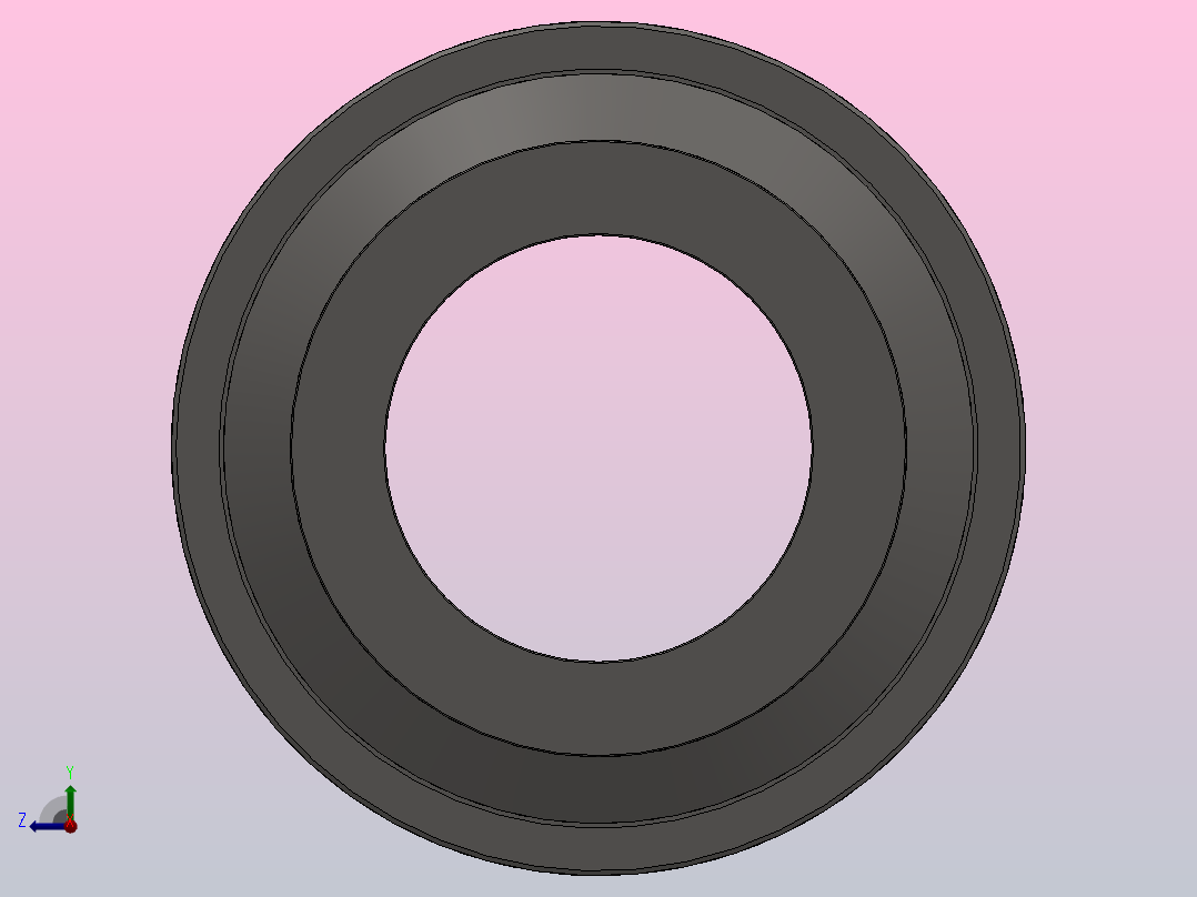 带加长阶梯形轴圈的滚针和双向推力圆柱滚子组合轴承 ZARN...L型_ZARN 90180 L.rar.rar前视图