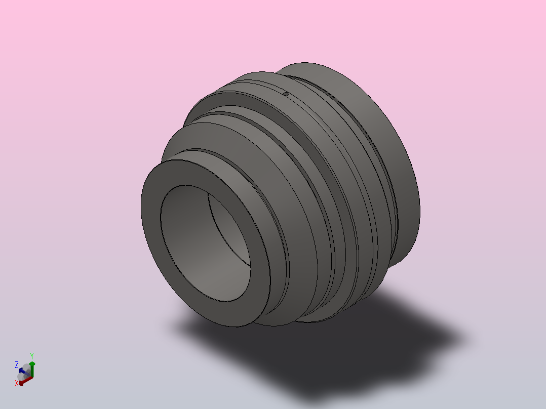 带加长阶梯形轴圈的滚针和双向推力圆柱滚子组合轴承 ZARN...L型_ZARN 90180 L.rar.rar正等轴测图