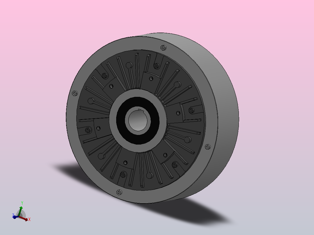 磁粉制动器FZKY1000主视图