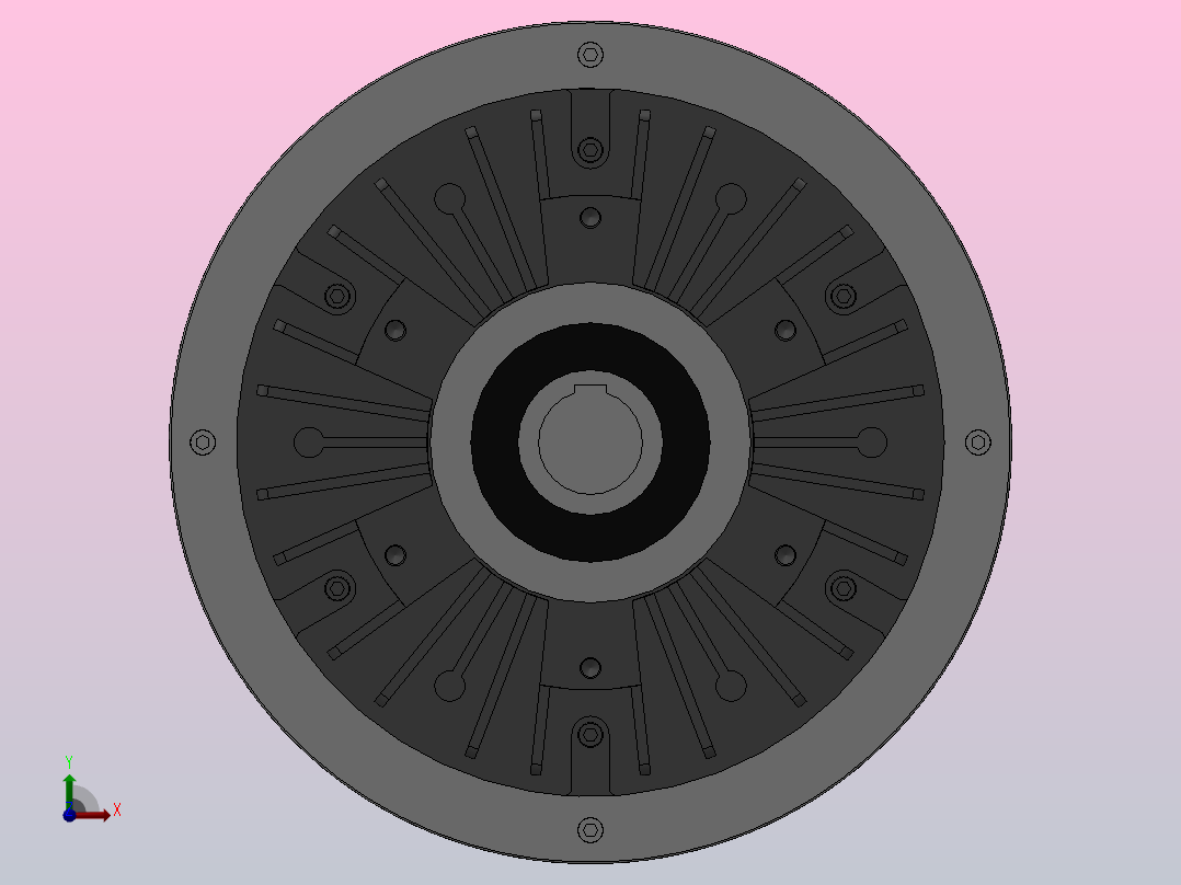 磁粉制动器FZKY1000前视图