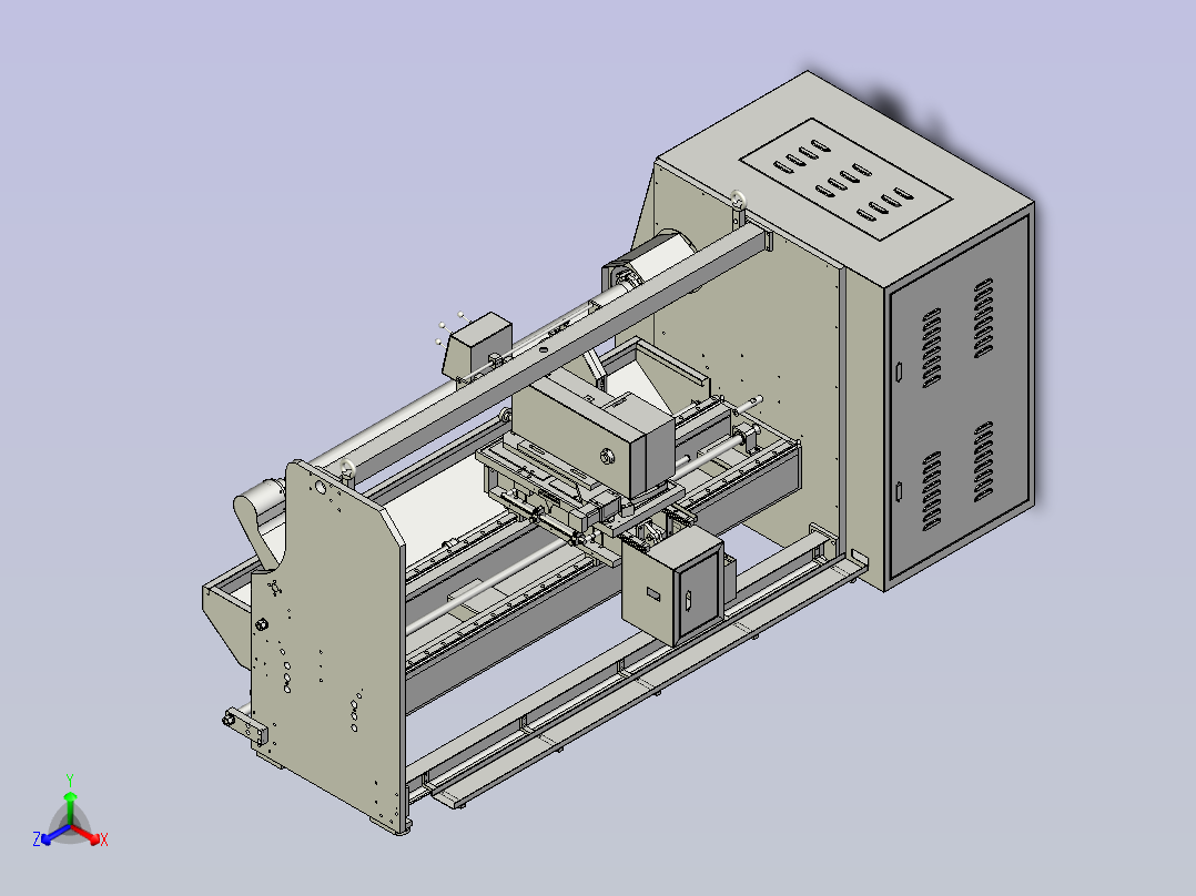 F1400自动切台设备图纸3D图主视图