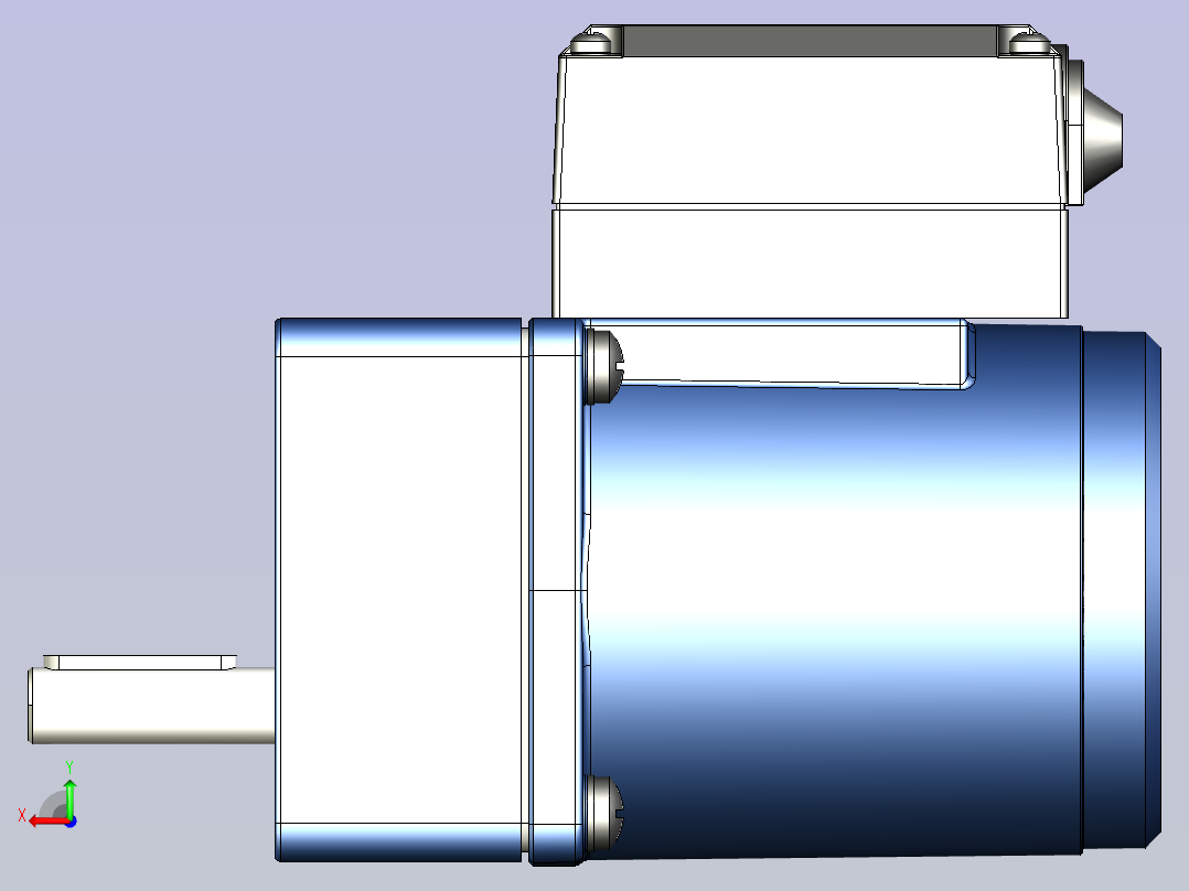 精研YR阻尼电机 15yr01-18后视图