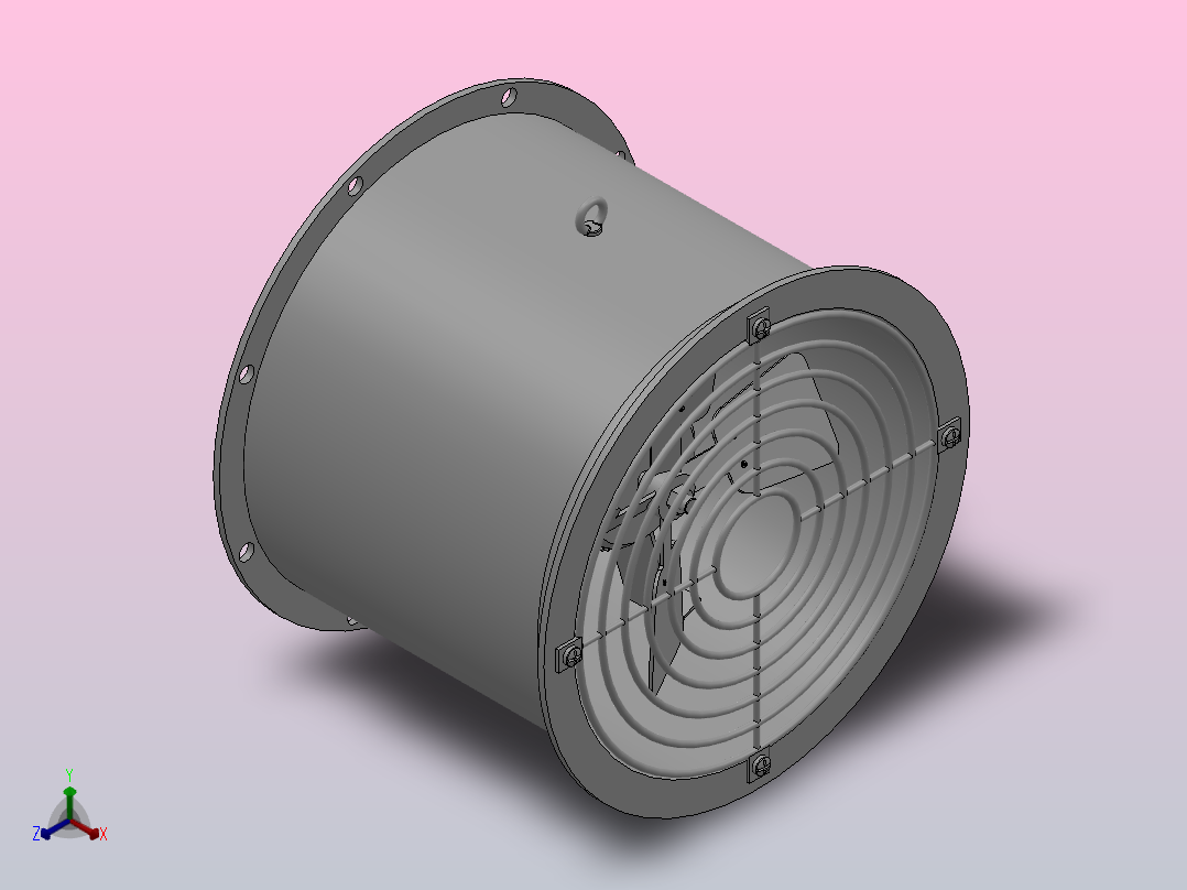 T35系列轴流式通风机（壁式）[T35-11-3.55]主视图