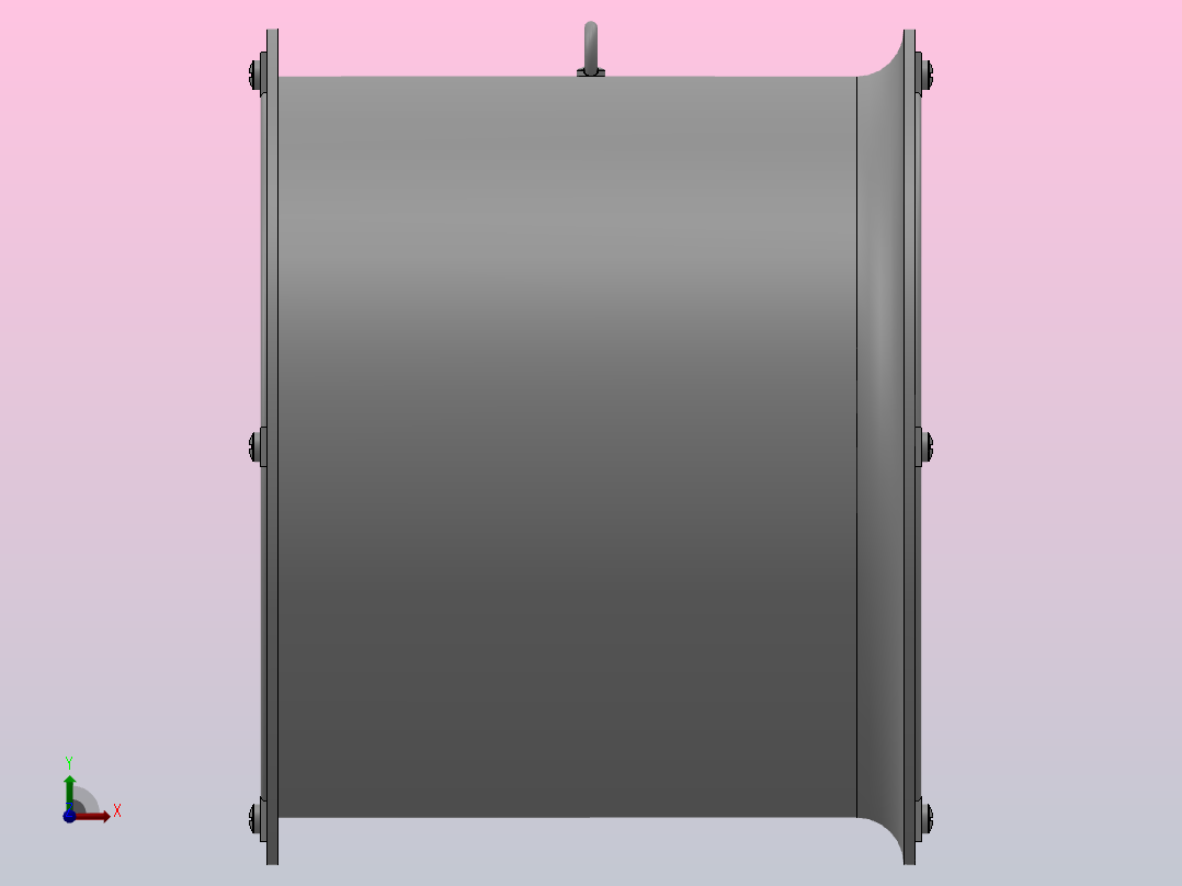 T35系列轴流式通风机（壁式）[T35-11-3.55]前视图