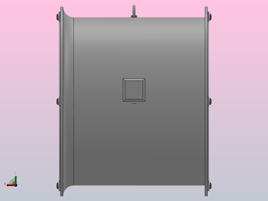 T35系列轴流式通风机（壁式）[T35-11-3.55]后视图