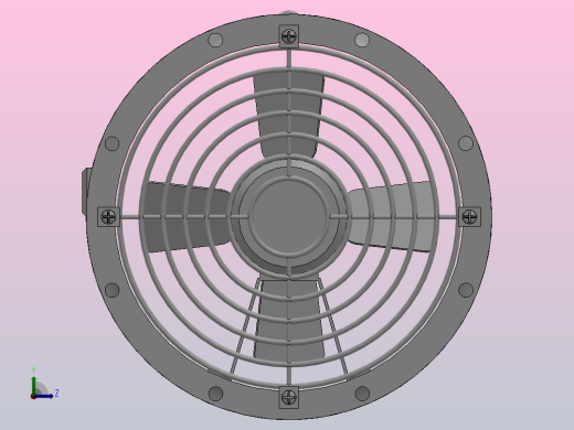 T35系列轴流式通风机（壁式）[T35-11-3.55]左视缩略图
