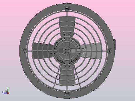 T35系列轴流式通风机（壁式）[T35-11-3.55]右视缩略图