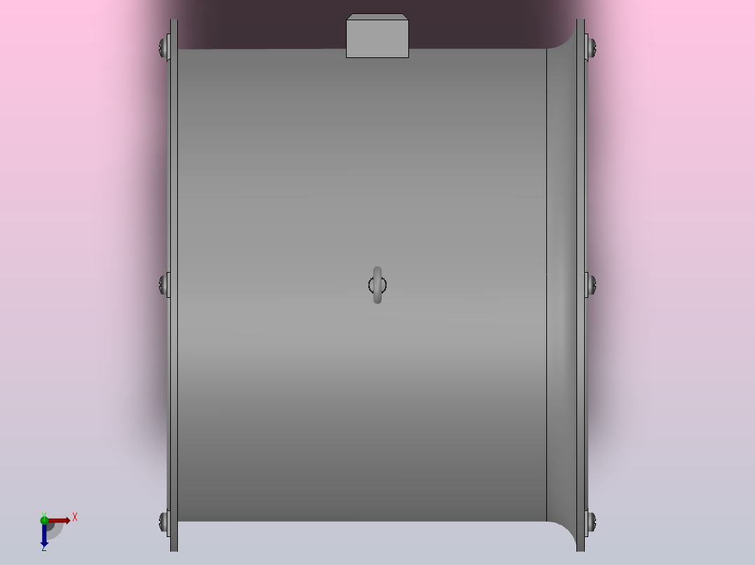 T35系列轴流式通风机（壁式）[T35-11-3.55]俯视图