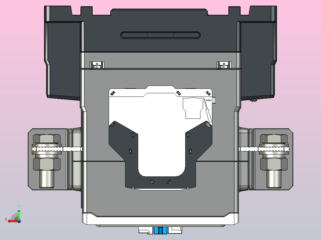 NC5-12022~18522交流接触器三维模型202205后视图
