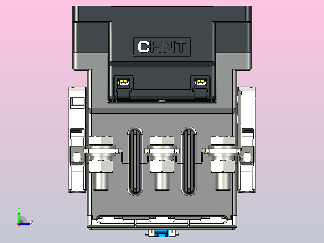 NC5-12022~18522交流接触器三维模型202205左视图