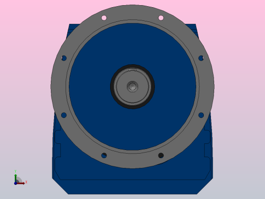RF147R77法兰轴伸式组合型斜齿轮减速机RF147R77-Y0.75-4P-80-M1-0°-Φ550前视缩略图