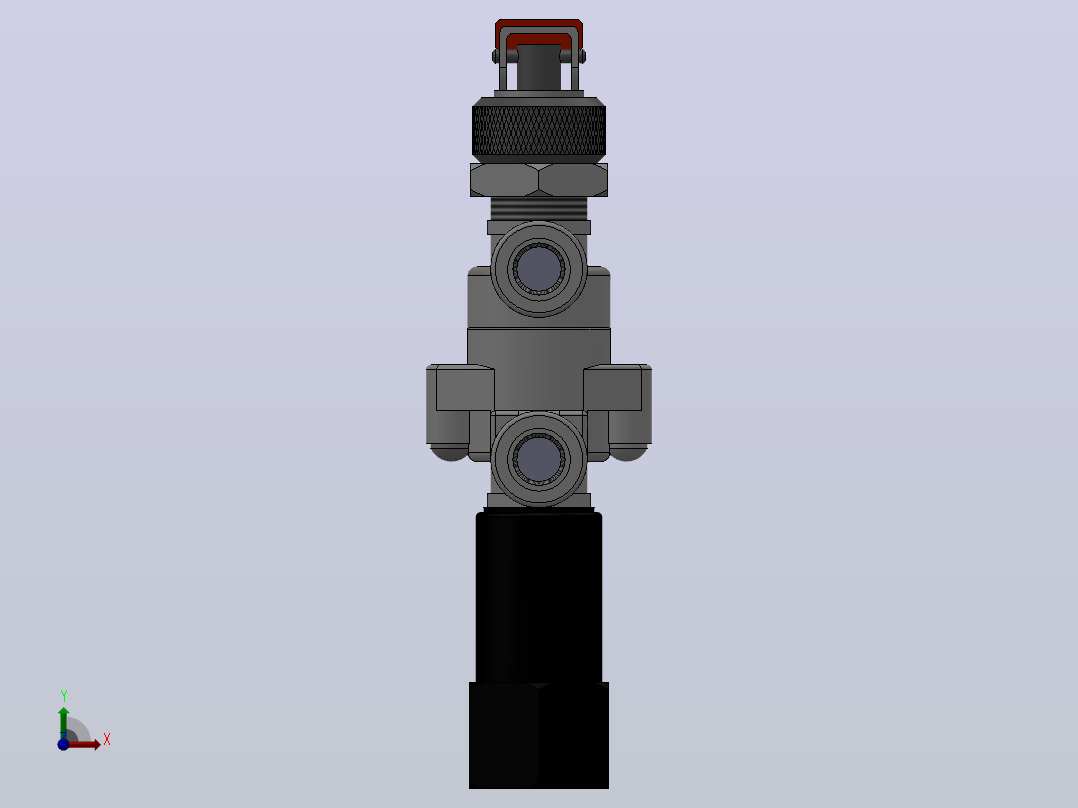 JELP-3HA220-08手扳气控阀[JELP-3HA220-08] (2)前视图
