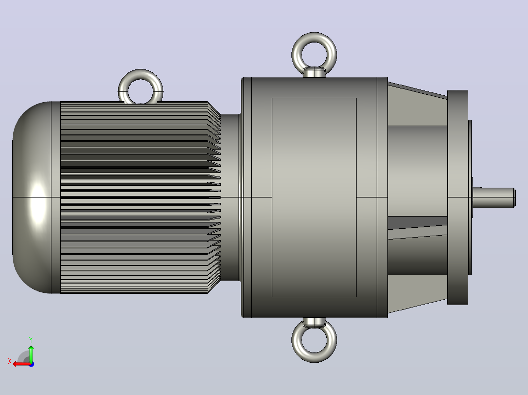YCTL 电磁调速电动机[YCTL132-4B2]后视图