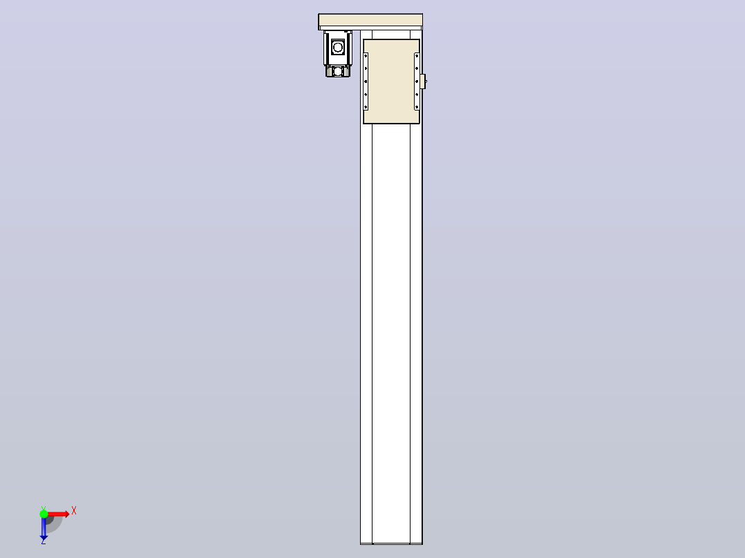 滚珠丝杠直线轴带导轨全封闭TPA-HCR-220D-3210C-L1450-MR-C-P1K-N3俯视图
