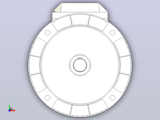 IM B5 H80-180(YE2、YE3)通用电机[YE3-132S-4-B5]前视缩略图