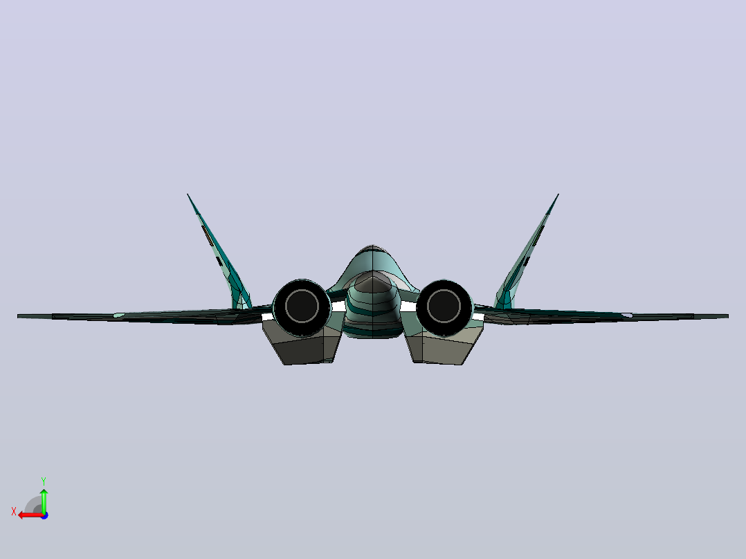Su57后视图