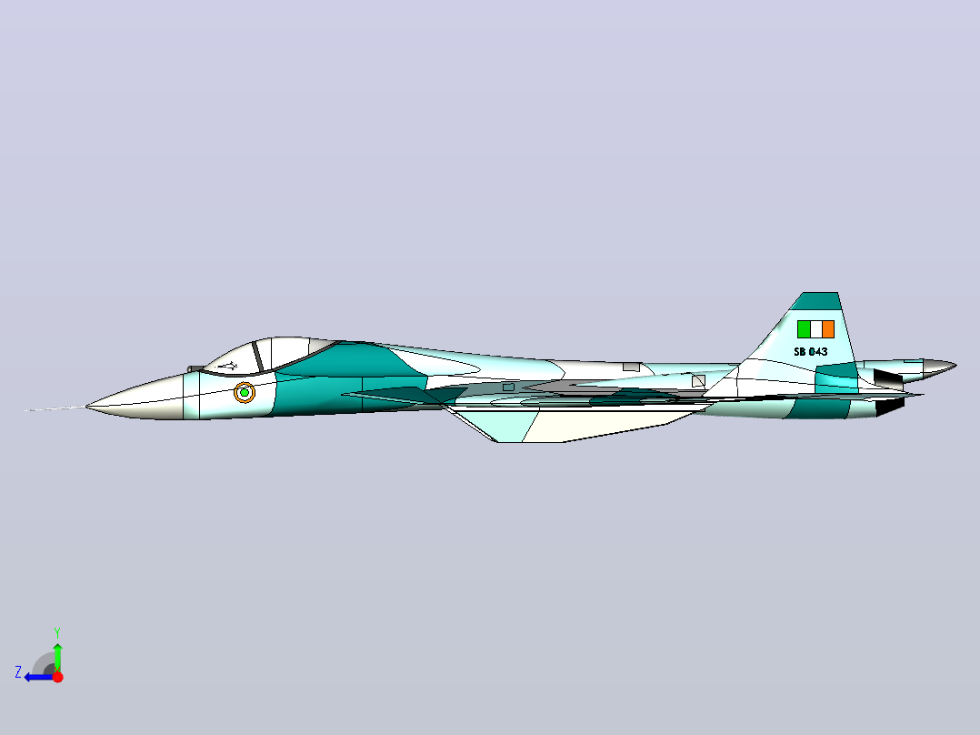 Su57右视图