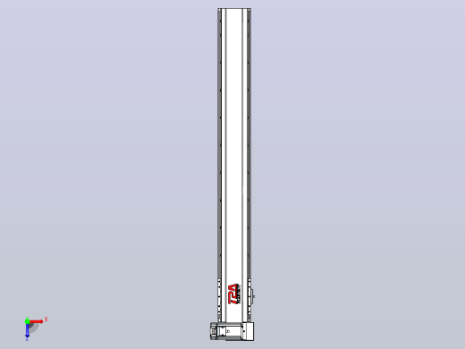 皮带直线轴半封闭可选导轨TPA-HNB-120D-110-L900-RU-C-P40-N3俯视缩略图