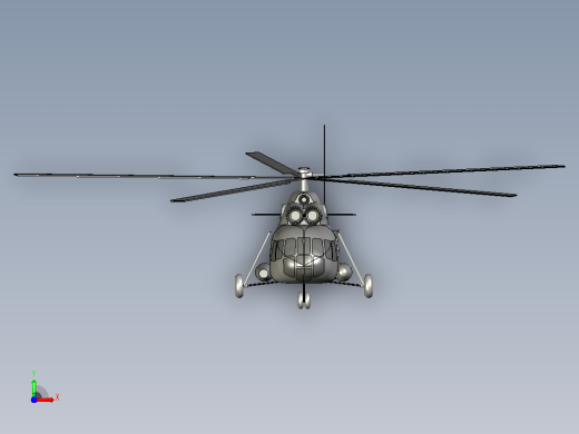 直升机型号MI-8前视缩略图