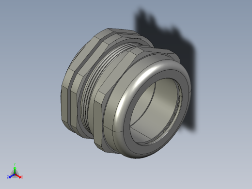 电缆线固定头ZIL43-PG42正等轴测缩略图