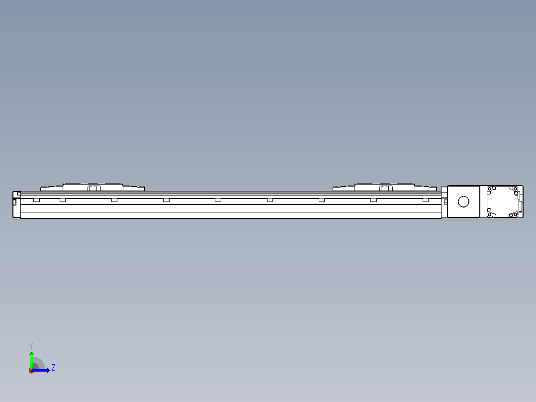 皮带直线轴双滑块型TPA-GCBS-120-P70-L175-QR-M20-N3左视图