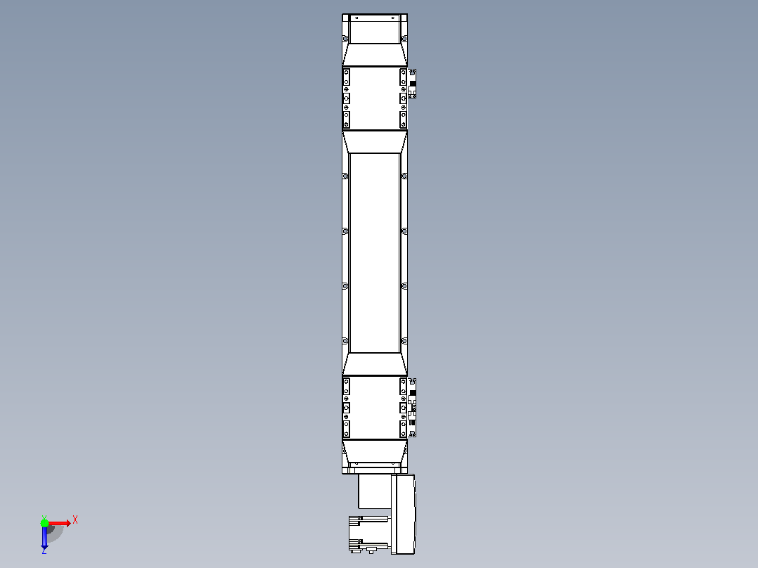 皮带直线轴双滑块型TPA-GCBS-120-P70-L175-QR-M20-N3俯视图