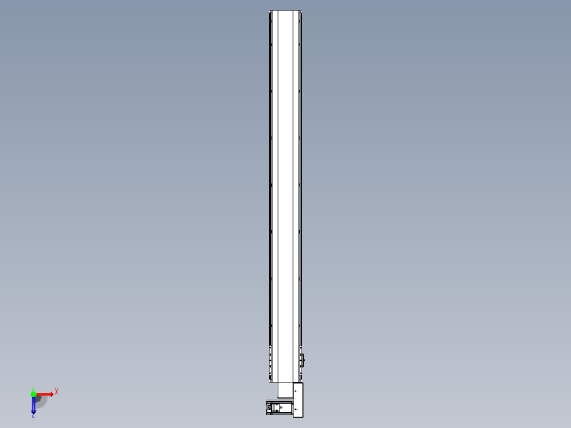皮带直线轴半封闭可选导轨TPA-HNB-140D-120-L1350-MR-C-P40-N3俯视缩略图