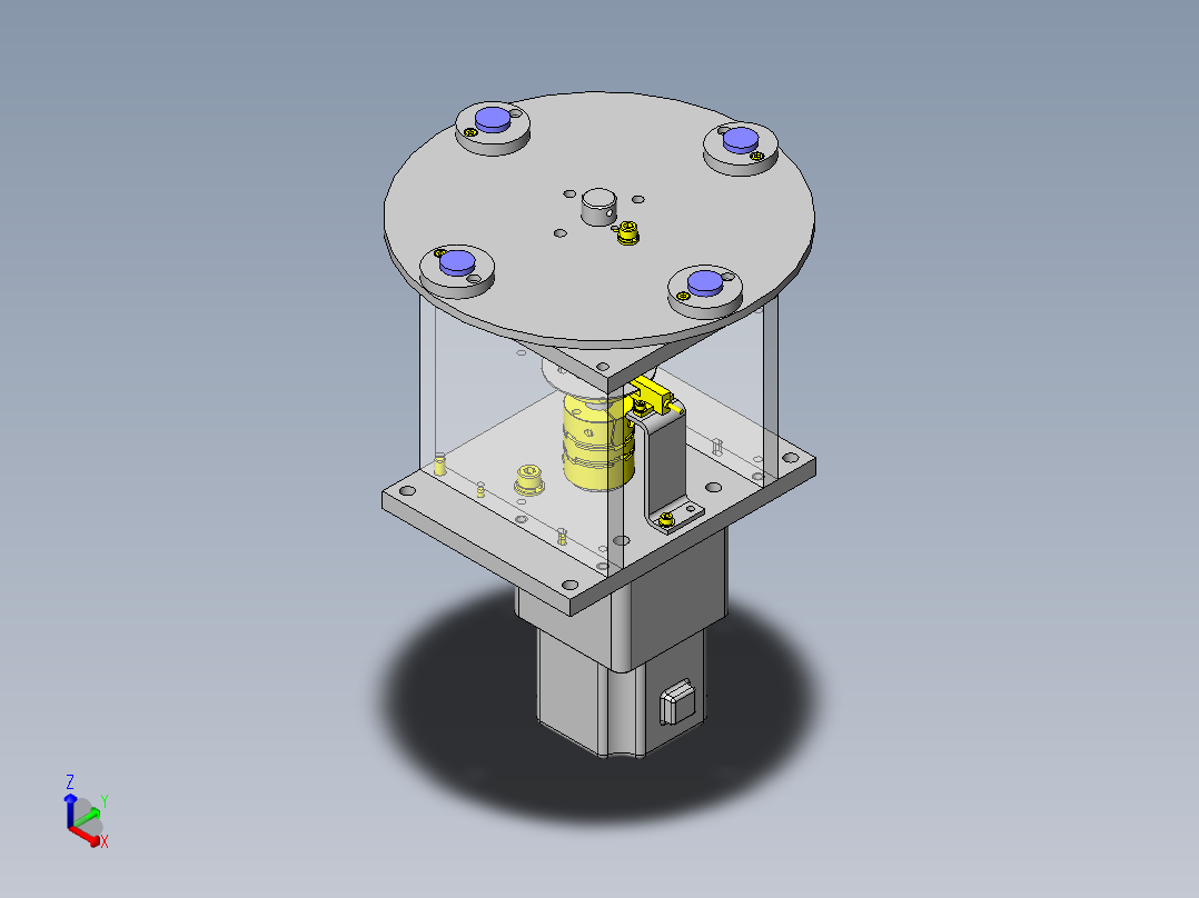 转台正等轴测图