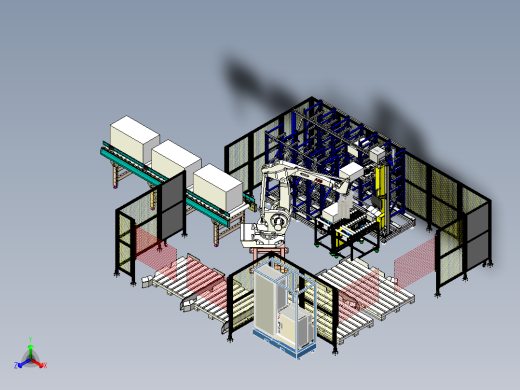 机器人混线码垛多品种纸箱应用案例