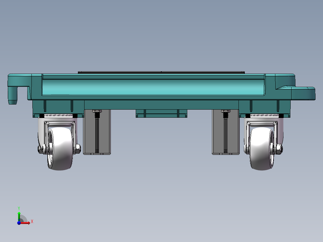 万向脚轮 脚轮 车床脚轮前视图