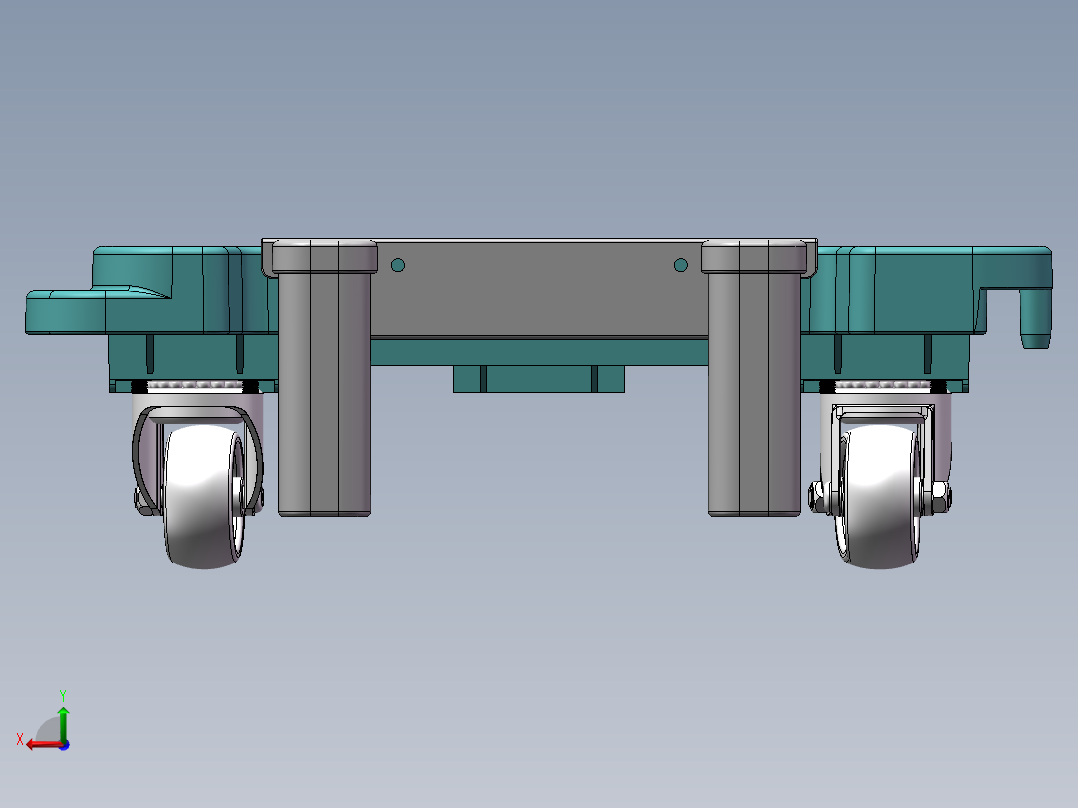 万向脚轮 脚轮 车床脚轮后视图