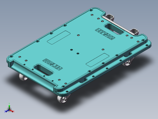 万向脚轮 脚轮 车床脚轮正等轴测缩略图