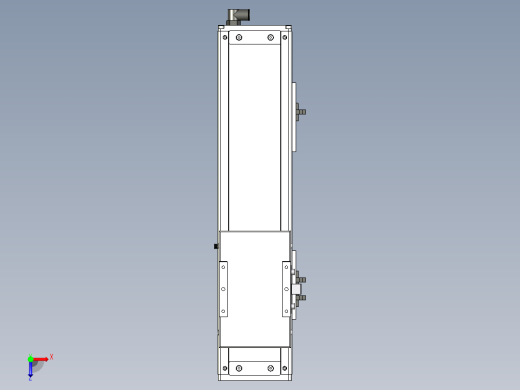 Toyo东佑达直线模组-ECH12-250-BM-100W+煞車俯视缩略图
