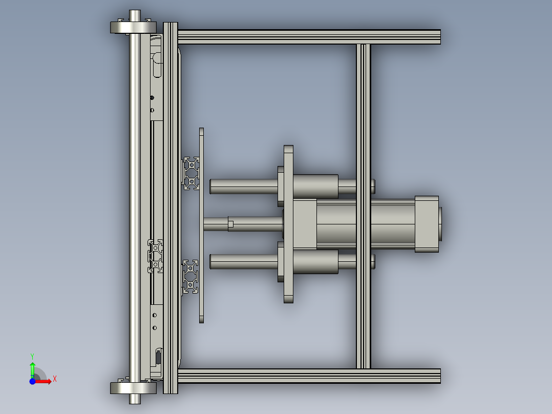 组件升降运输车前视图