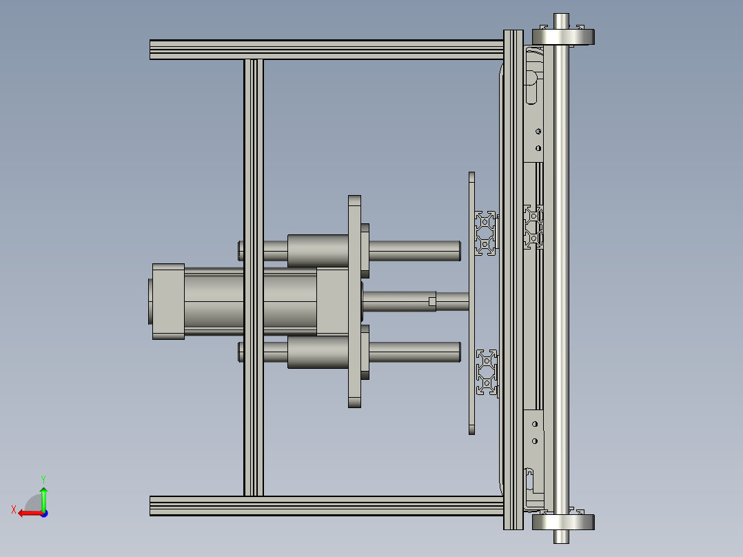 组件升降运输车后视图